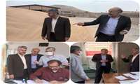 بازدید فرماندار از مرکز خرید گندم در شهرستان آبدانان